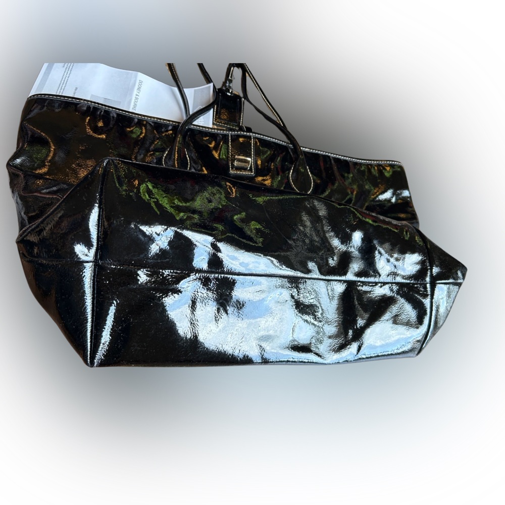 Dooney & Bourke Black Patent Leather Bag - Picture 3 of 8